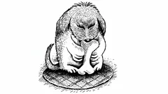 Stara iluzja optyczna: czy widzisz człowieka ukrytego na rysunku z psem?